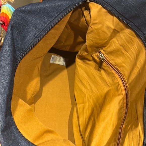 Rainbow pride theme Strap Denim Travel Bag tote - Picture 8 of 13